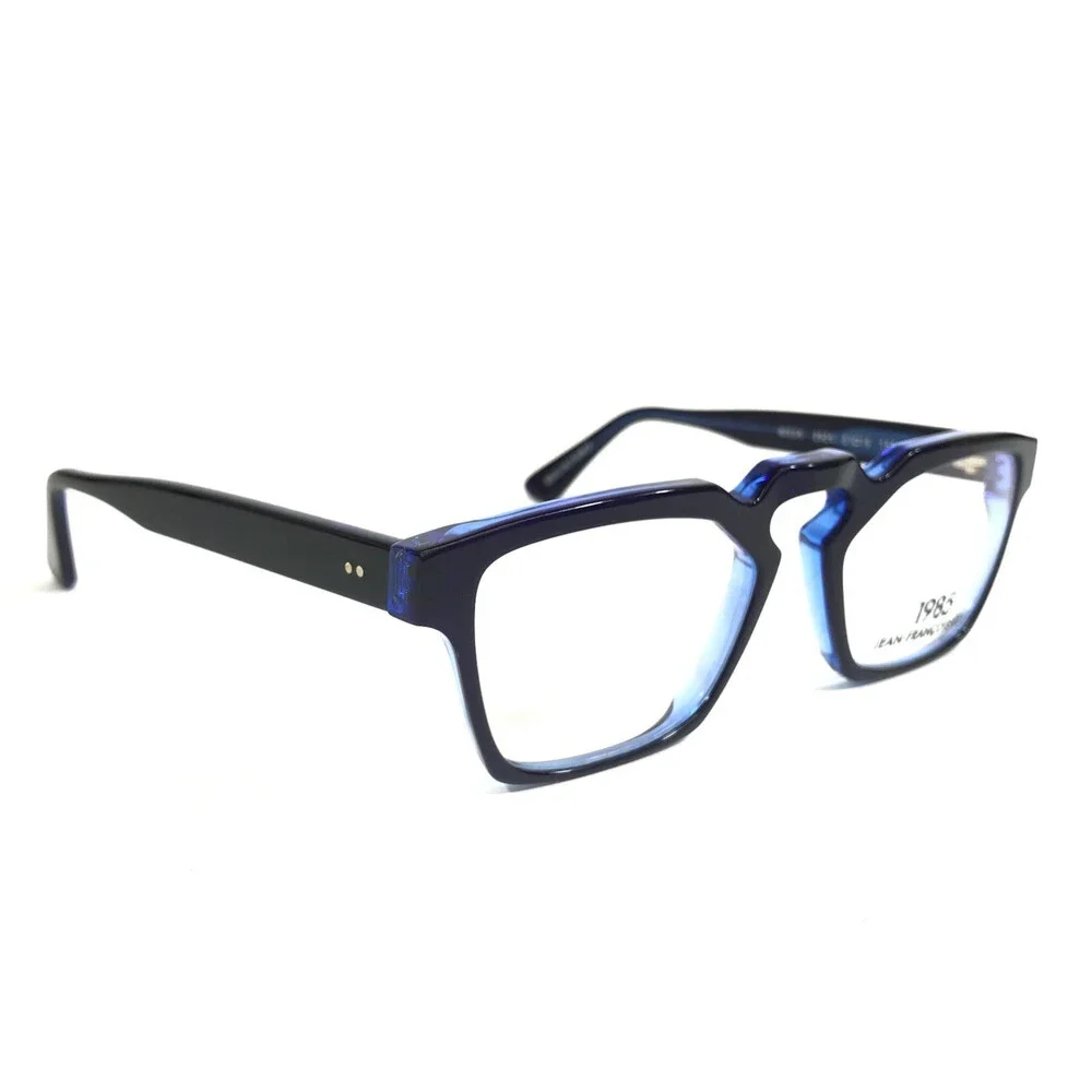 Jean-Francois Rey Eyeglasses Frames NIXON 2525 Black on Clear Blue 51-19-150
